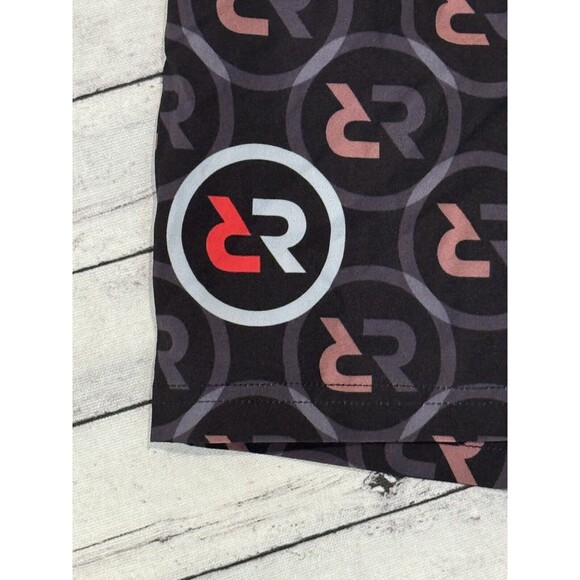 SLUNKS Mens Volleyball Lined Shorts Sz M Red Rock Logo Pattern Beach Gym Workout - Picture 4 of 16